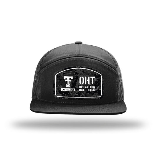 Texas Tech - NCAA Football : Thomas Castellanos - OHT Zero Hundred Camo Trucker Hat-0