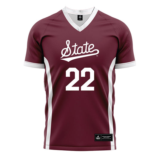 Mississippi State - NCAA Women's Soccer : Liesel Tetmeyer - Soccer Jersey-0