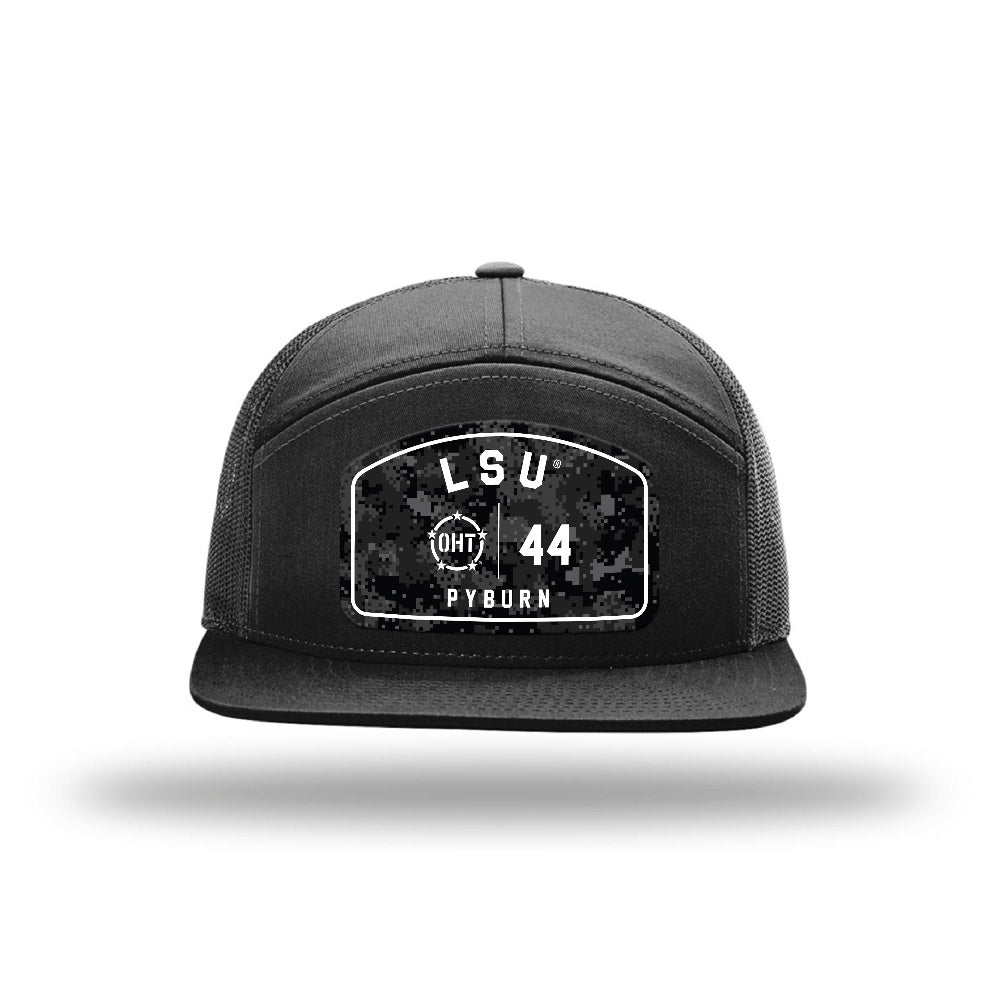LSU - NCAA Football : Jack Pyburn - OHT Star Camo Trucker Hat-0