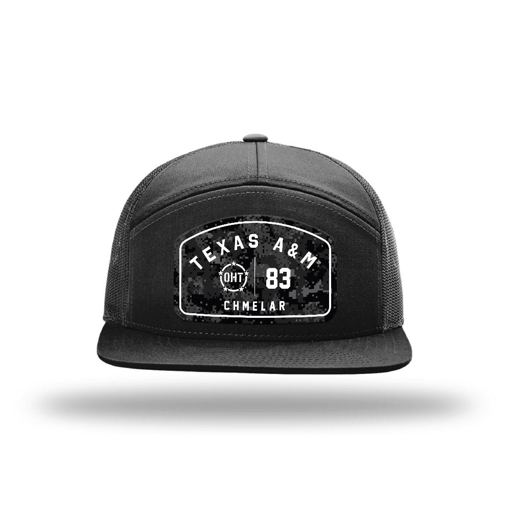 Texas A&M - NCAA Football : Colton Chmelar - OHT Camo Star Trucker Hat-0
