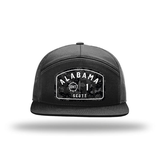 Alabama - Football Alumni : BJ Scott - OHT Camo Star Trucker Hat-0