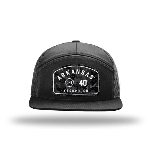 Arkansas - NCAA Football : Colton Yarbrough - OHT Camo Star Trucker Hat-0