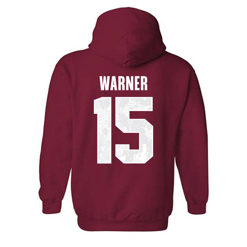 WSU - NCAA Football : DJ Warner - Hooded Sweatshirt-1
