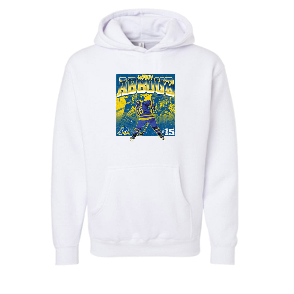 Delaware - NCAA Ice Hockey : Wren Abboud - Collage Hooded Pullover Sweatshirt-0