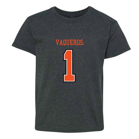 UTRGV - NCAA Football : Alijah Prosser - Halloween Alternate Shersey Youth T-Shirt-0