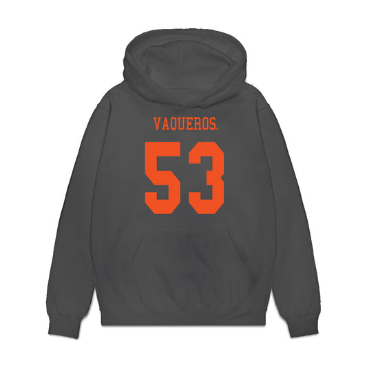 UTRGV - NCAA Football : Seyyid Smith - Halloween Alternate Shersey Premium Hooded Sweatshirt-0