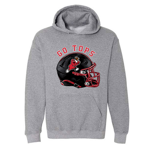 Western Kentucky - NCAA Football : Quincy Burroughs - Wide Receiver Football Helmet Hooded Sweatshirt-0