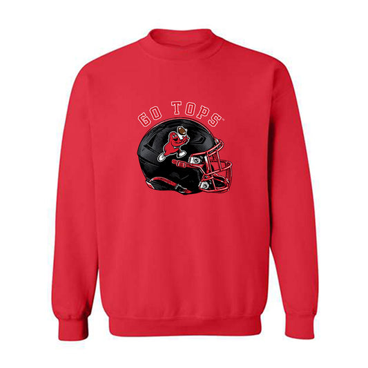 Western Kentucky - NCAA Football : Quincy Burroughs - Wide Receiver Football Helmet Crewneck Sweatshirt-0