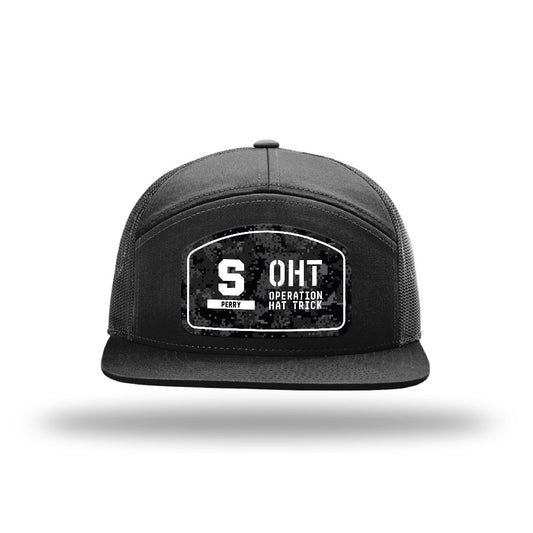 Syracuse - NCAA Football : Cornell Perry - OHT Zero Hundred Camo Trucker Hat-0