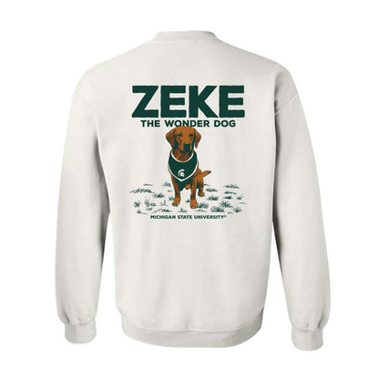 Michigan State - NCAA Football : Zeke The Wonder Dog - Crewneck Sweatshirt