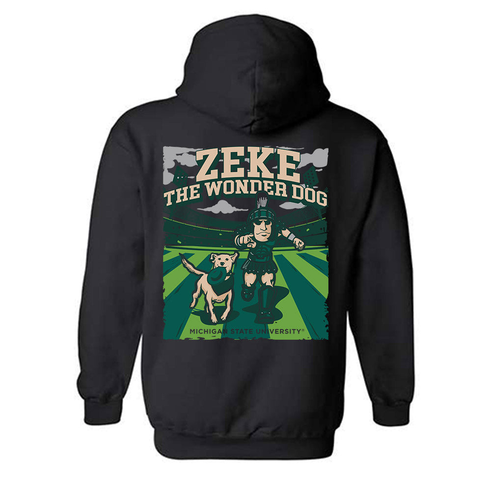 Michigan State - NCAA Football : Zeke The Wonder Dog - Hooded Sweatshirt