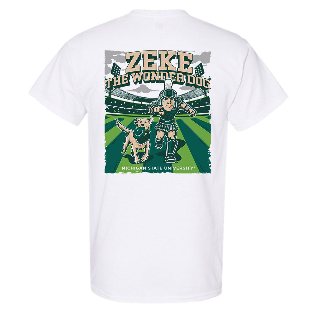Michigan State - NCAA Football : Zeke The Wonder Dog - T-Shirt