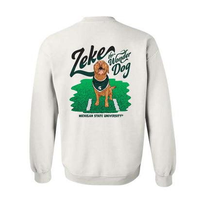 Michigan State - NCAA Football : Zeke The Wonder Dog - Crewneck Sweatshirt