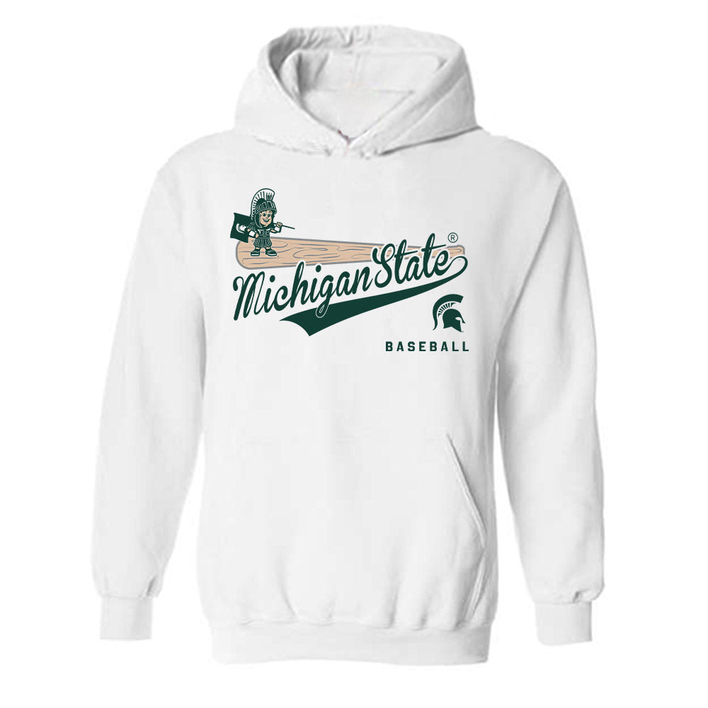 Michigan State - NCAA Baseball : Ozan Uyulur - Classic Shersey Hooded Sweatshirt-0