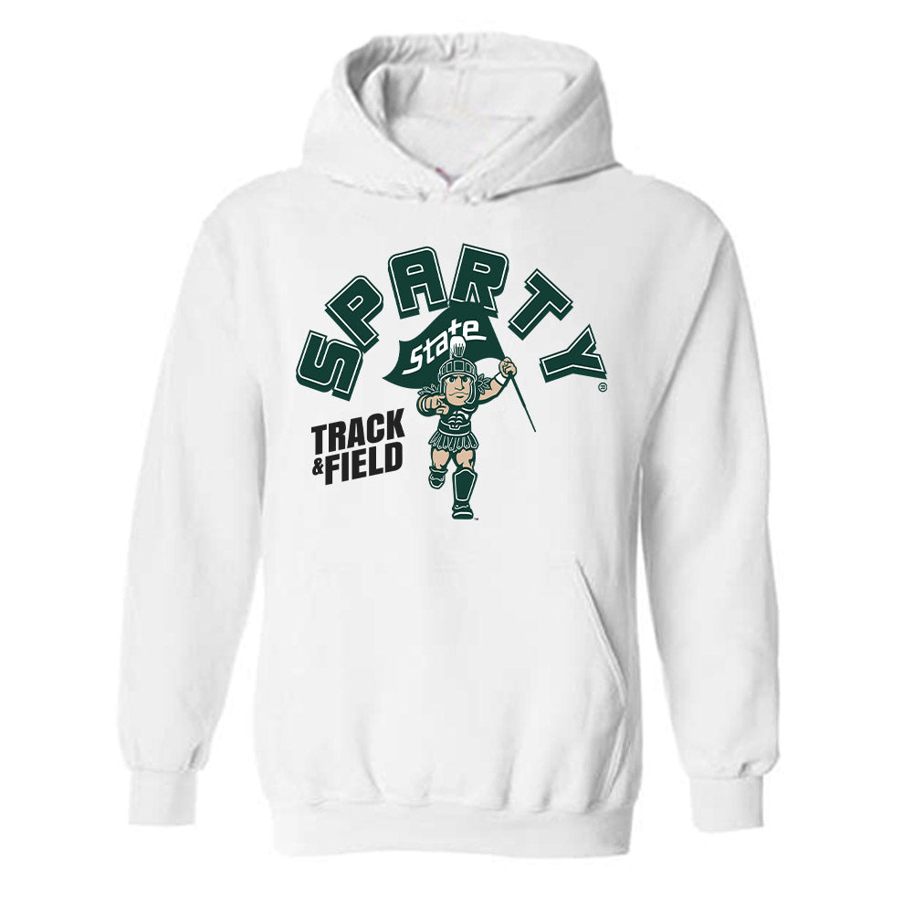 Michigan State - NCAA Men's Track & Field : Parker Lambers - Sports Shersey Hooded Sweatshirt