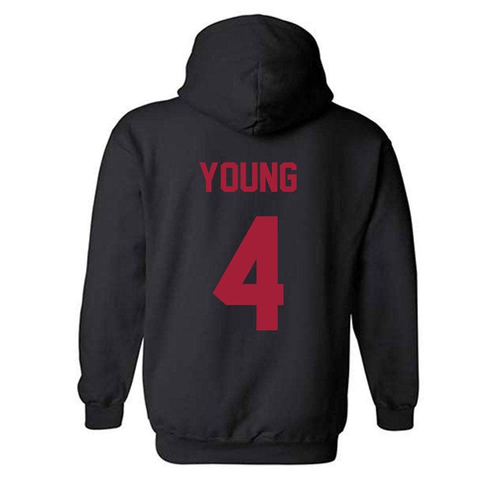 Alabama - NCAA Softball : Jena Young - Sports Shersey Hooded Sweatshirt-1