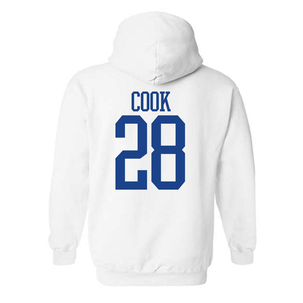 Pittsburgh - NCAA Football : Justin Cook - Classic Shersey Hooded Sweatshirt-1