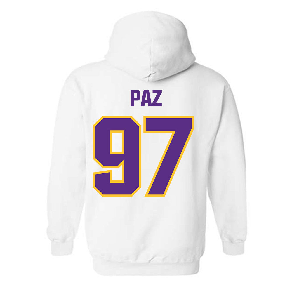 LSU - NCAA Baseball : Marcos Paz - Sports Shersey Hooded Sweatshirt-1