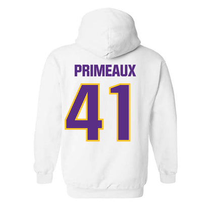 LSU - NCAA Baseball : DJ Primeaux - Sports Shersey Hooded Sweatshirt-1
