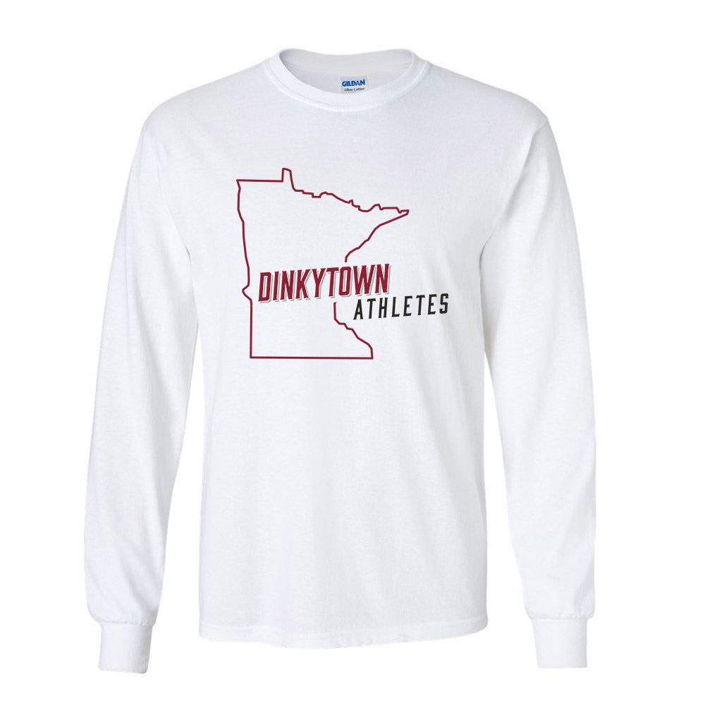 Minnesota - Dinkytown Athlete : Maroon & Black Long Sleeve T-shirt