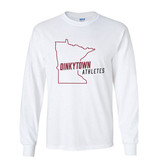 Minnesota - Dinkytown Athlete : Maroon & Black Long Sleeve T-shirt