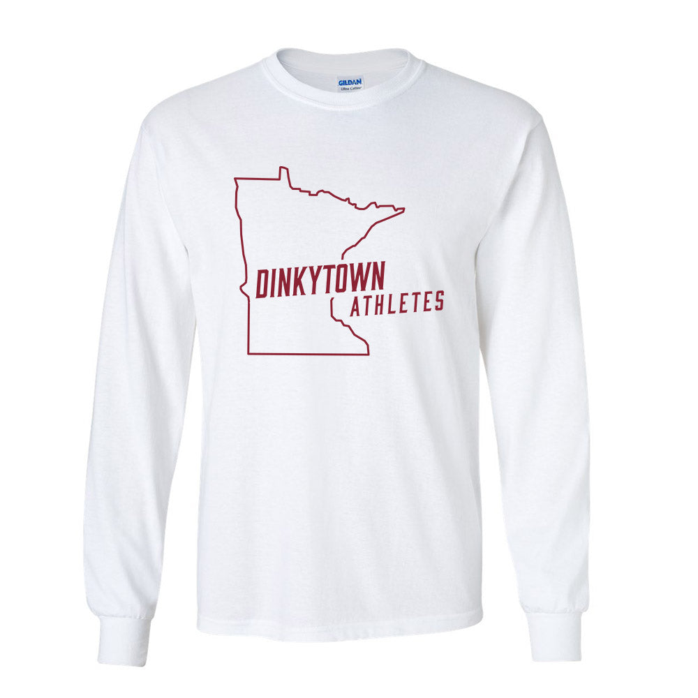 Minnesota - Dinkytown Athlete : Basic White Long Sleeve T-shirt