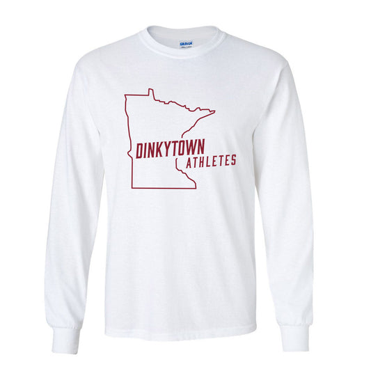 Minnesota - Dinkytown Athlete : Basic White Long Sleeve T-shirt