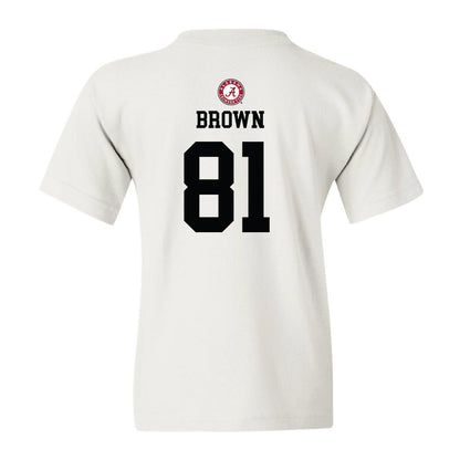Alabama - Football Alumni : Keith Brown - Youth T-Shirt
