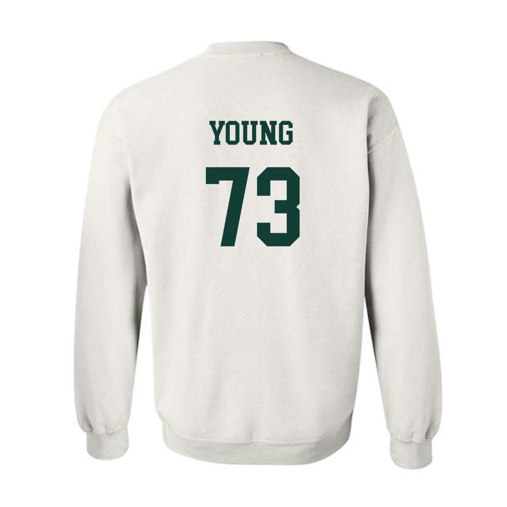 Michigan State - NCAA Football : Rustin Young - Hail Mary Crewneck Sweatshirt-1