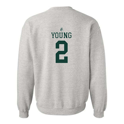 Michigan State - NCAA Football : Rustin Young - Crewneck Sweatshirt-1