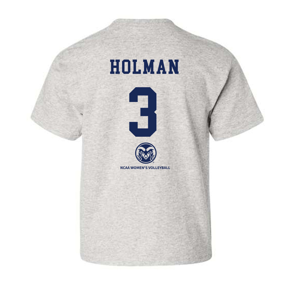 Colorado State - NCAA Women's Volleyball : Brooke Holman - Youth T-Shirt