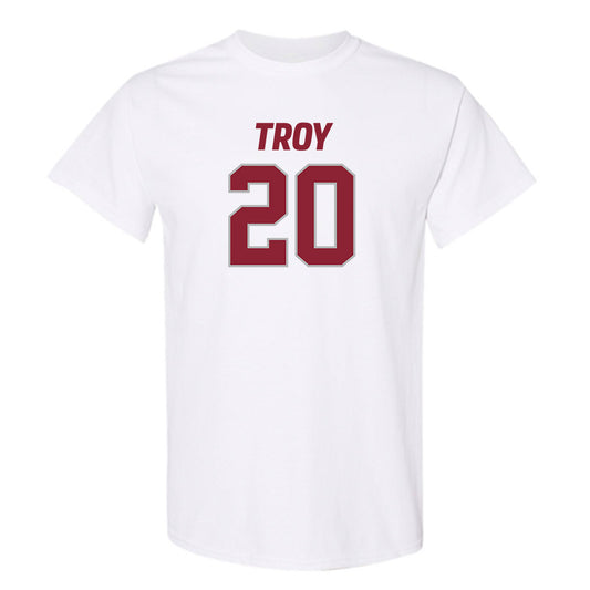 Troy - NCAA Football : Keyshawn Campbell - T-Shirt-0
