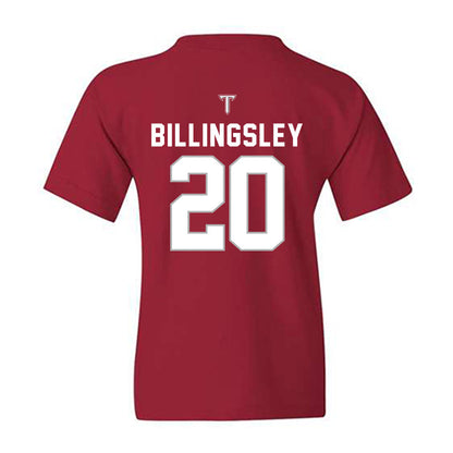 Troy - NCAA Football : DK Billingsley - Youth T-Shirt-1