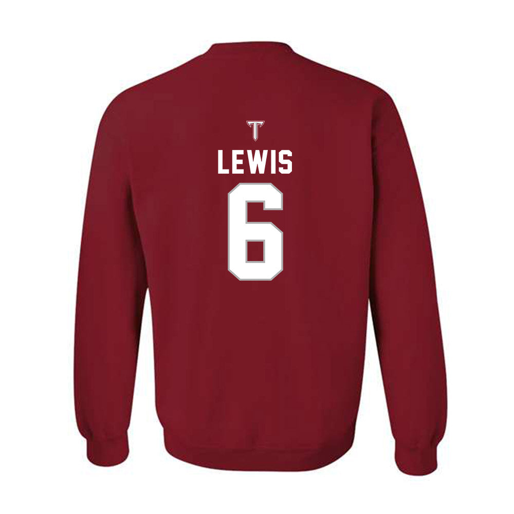 Troy - NCAA Football : Chris Lewis - Crewneck Sweatshirt-1