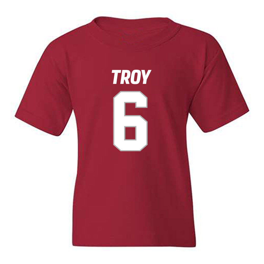 Troy - NCAA Football : Chris Lewis - Youth T-Shirt-0