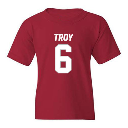 Troy - NCAA Football : Chris Lewis - Youth T-Shirt-0
