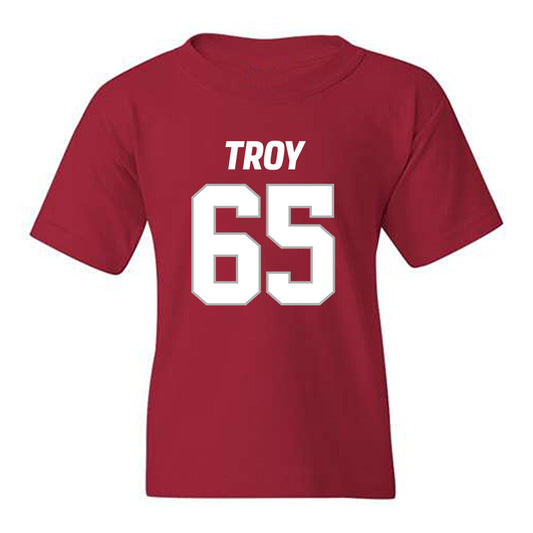Troy - NCAA Football : Tyler Cappi - Youth T-Shirt-0