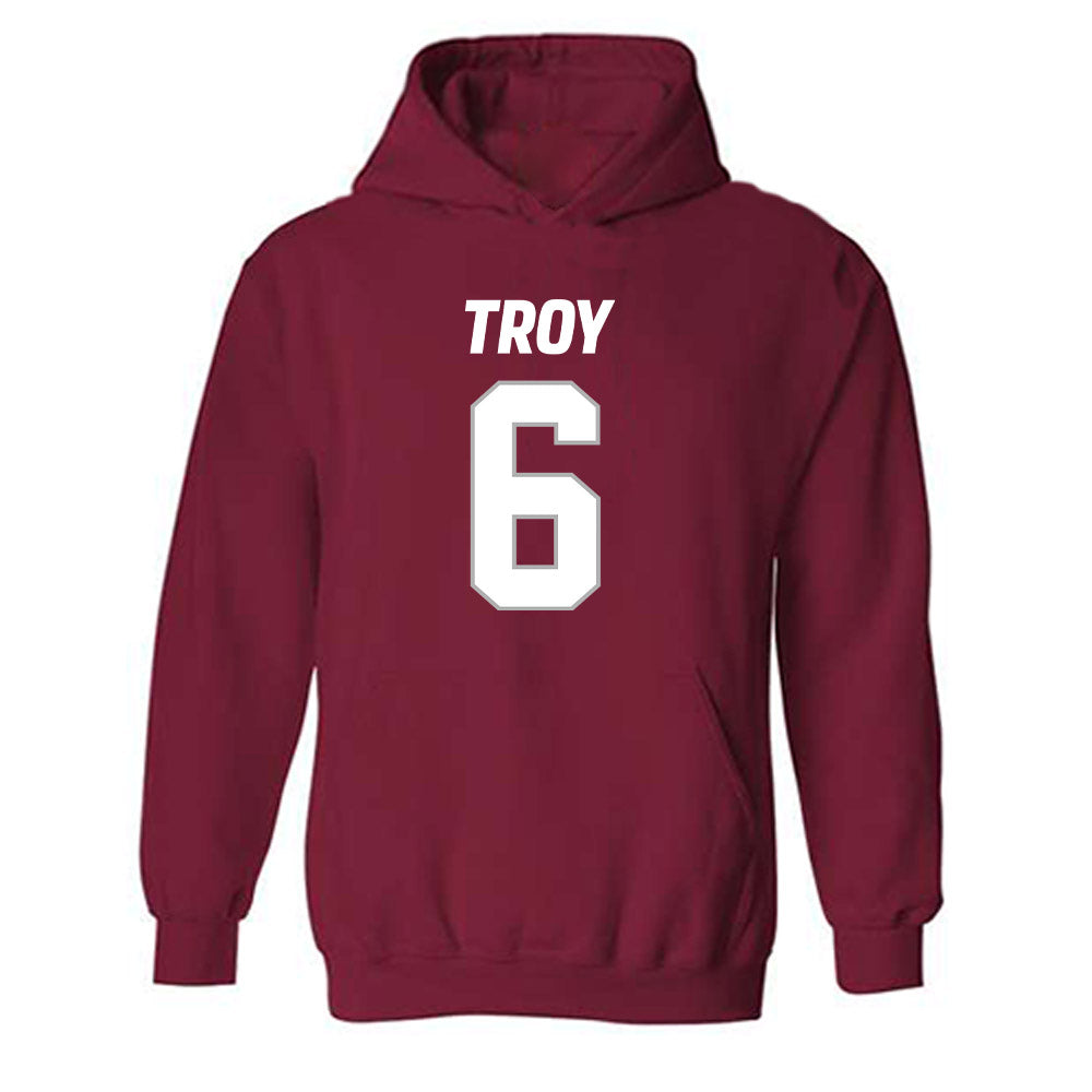 Troy - NCAA Football : Chris Lewis - Hooded Sweatshirt-0