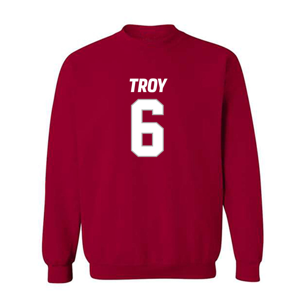 Troy - NCAA Football : Chris Lewis - Crewneck Sweatshirt-0