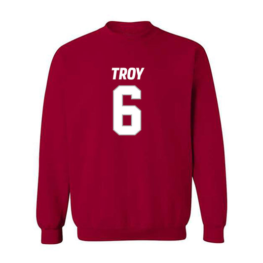 Troy - NCAA Football : Chris Lewis - Crewneck Sweatshirt-0