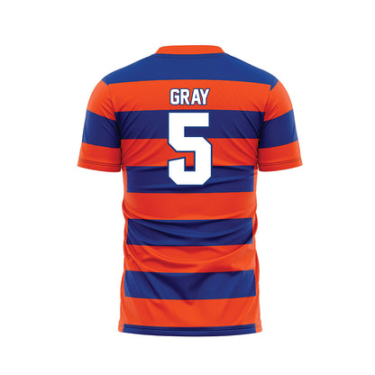 Florida - NCAA Women's Soccer : Mia Gray - Striped Soccer Jersey-1
