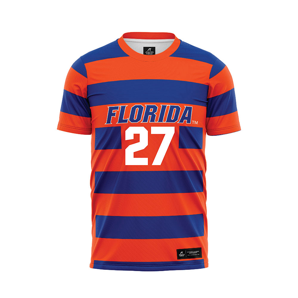 Florida - NCAA Women's Soccer : Norah Abbott - Striped Soccer Jersey-0