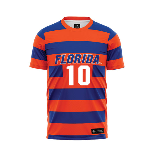 Florida - NCAA Women's Soccer : Adia Symmonds - Striped Soccer Jersey-0