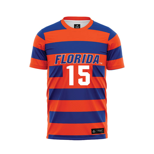 Florida - NCAA Women's Soccer : Conamora Ndana - Striped Soccer Jersey-0