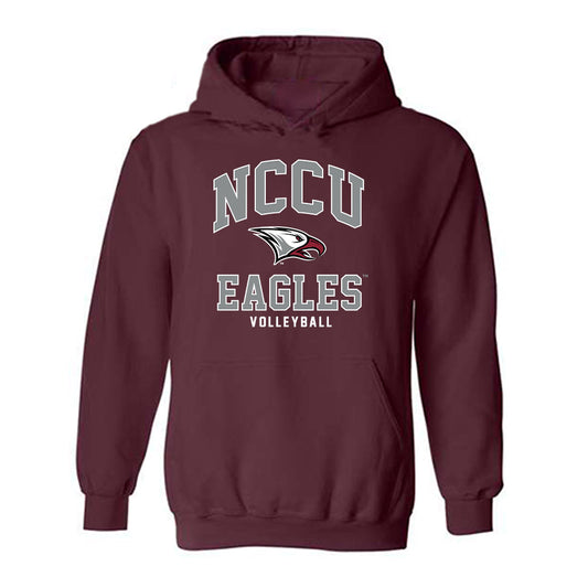 NCCU - NCAA Women's Volleyball : Aniah Bass - Classic Shersey Hooded Sweatshirt-0