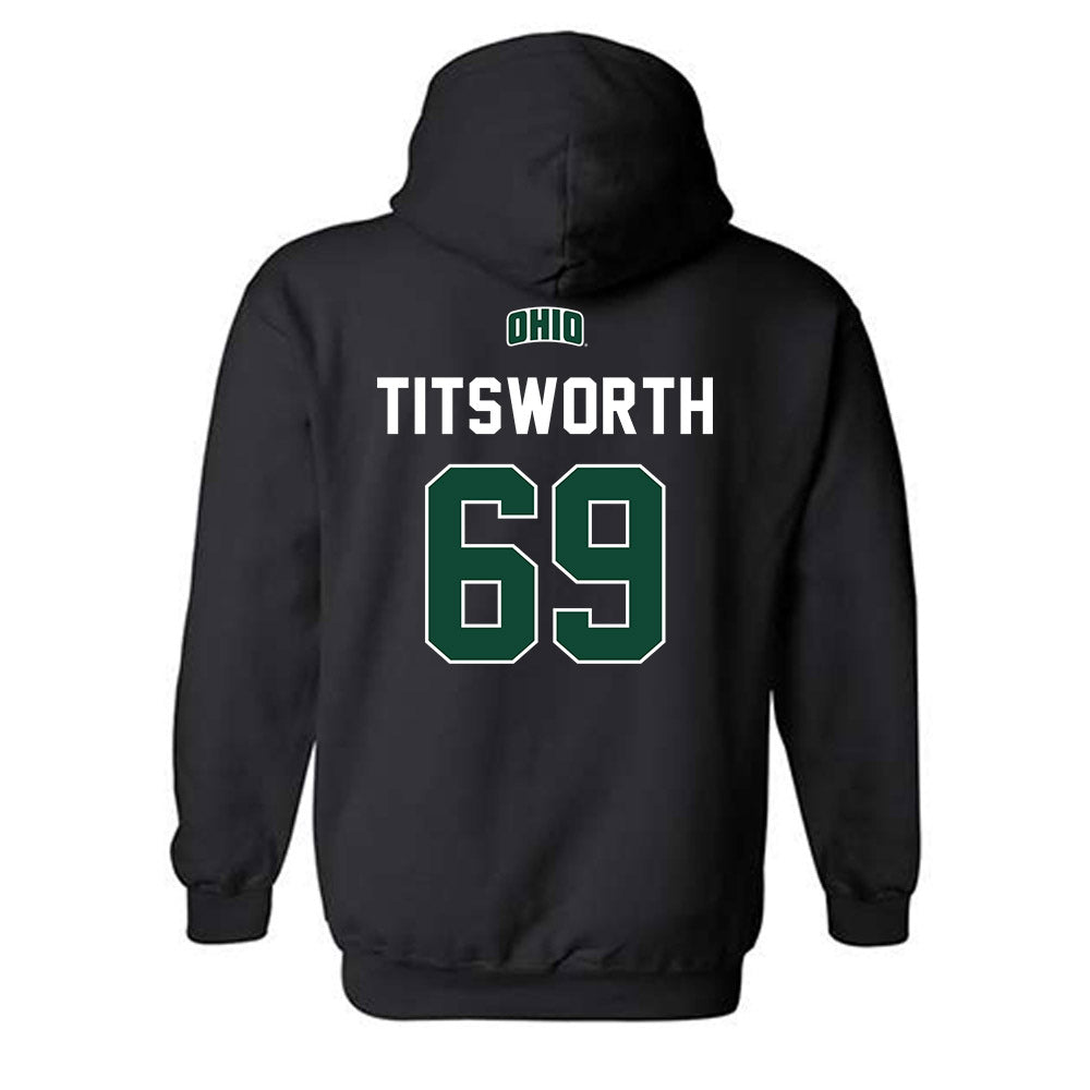 Ohio - NCAA Football Legends : Parker Titsworth - Classic Shersey Hooded Sweatshirt-1