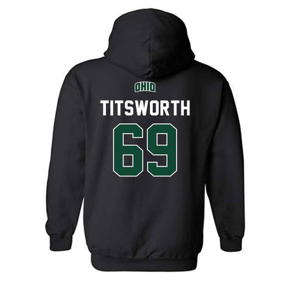 Ohio - NCAA Football Legends : Parker Titsworth - Classic Shersey Hooded Sweatshirt-1