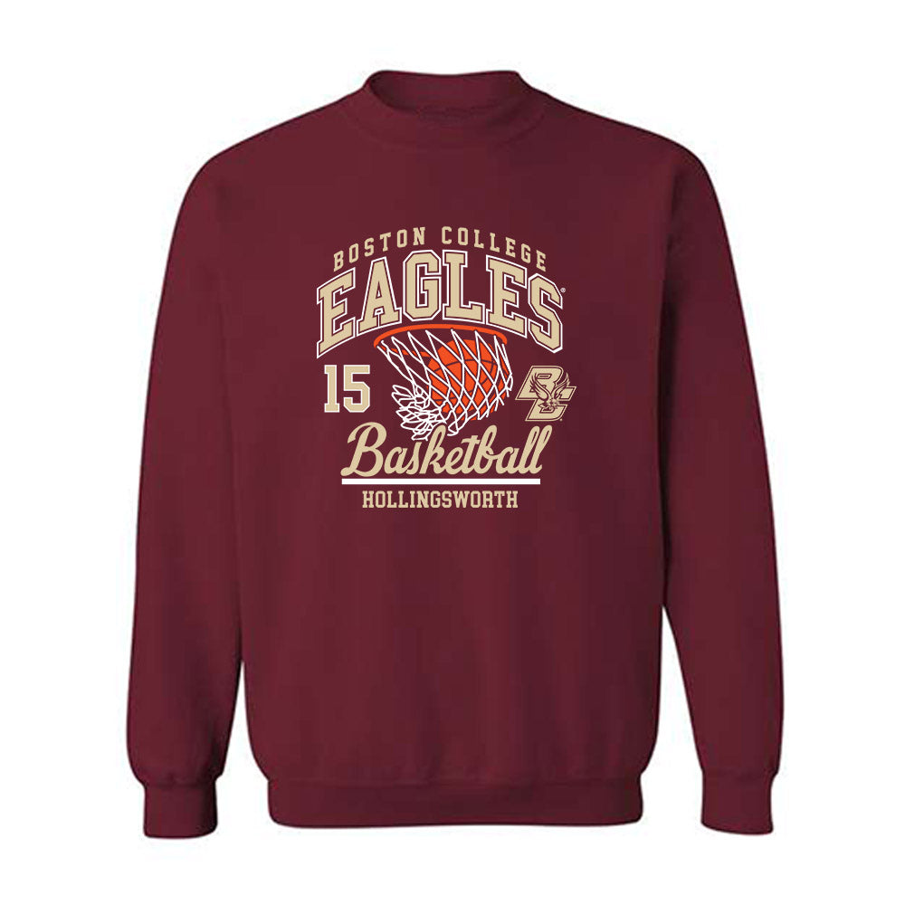 Boston College - NCAA Women's Basketball : Megan Hollingsworth - Sports Shersey Crewneck Sweatshirt-0