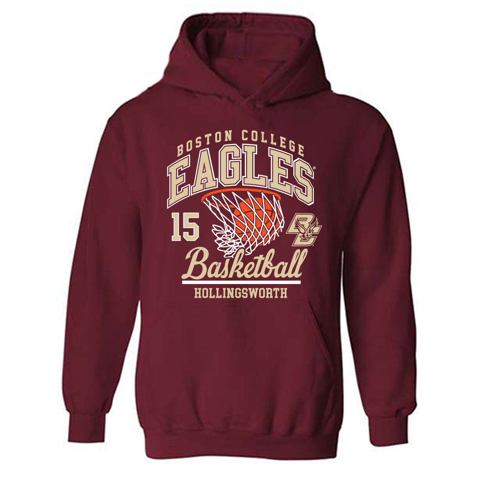 Boston College - NCAA Women's Basketball : Megan Hollingsworth - Sports Shersey Hooded Sweatshirt-0