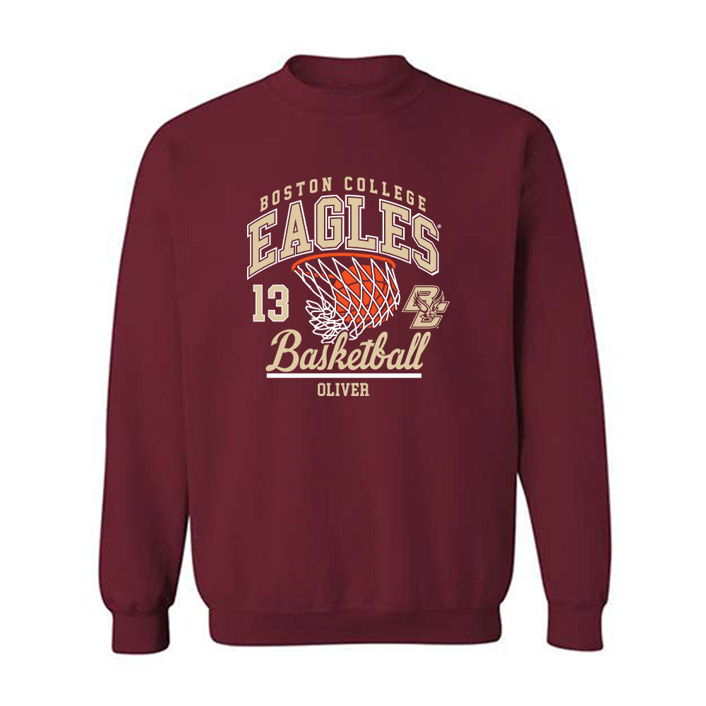 Boston College - NCAA Women's Basketball : Grace Oliver - Sports Shersey Crewneck Sweatshirt-0